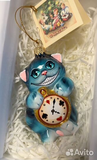 Елочная игрушка ариель чеширский кот