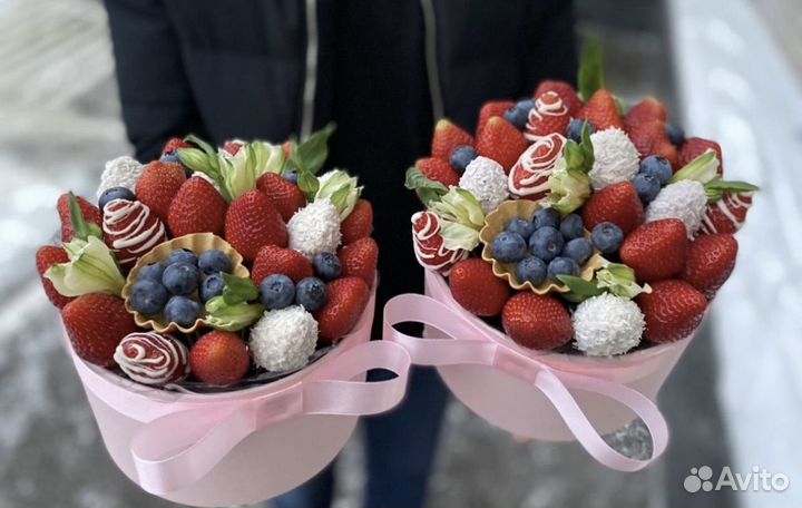 Клубничный букет, клубника в шоколаде