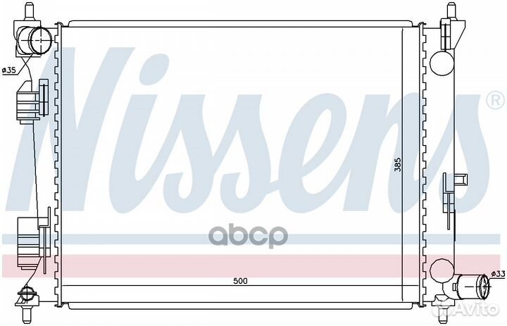 Радиатор 66756 Nissens