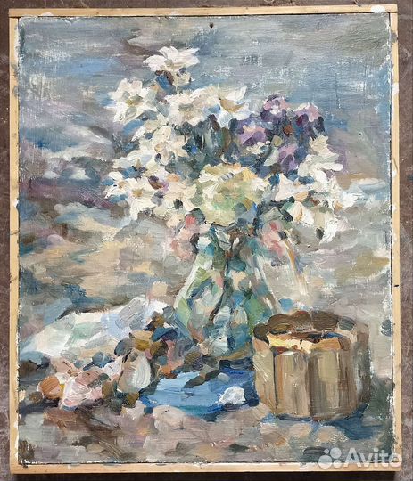 Картина маслом на холсте натюрморт на Ангаре