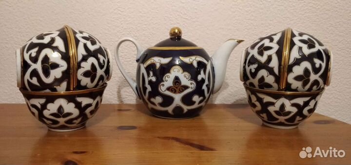 Чайный набор (чайник и пиалы) восточный