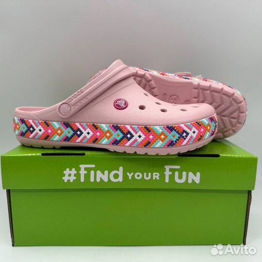 Crocs женские с мозаикой