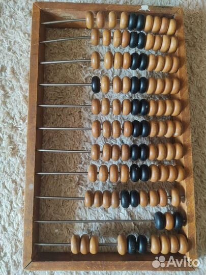 Счеты деревянные СССР 46 на 28