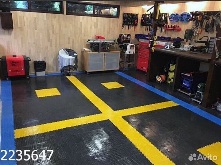 Пвх плитка для гаража