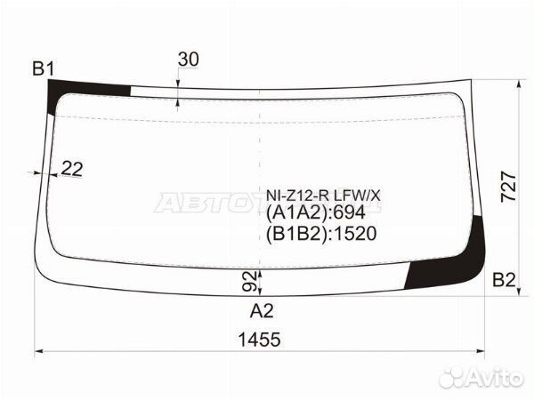 Стекло лобовое