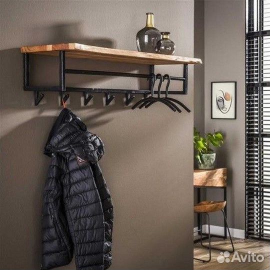 Вешалка настенная лофт