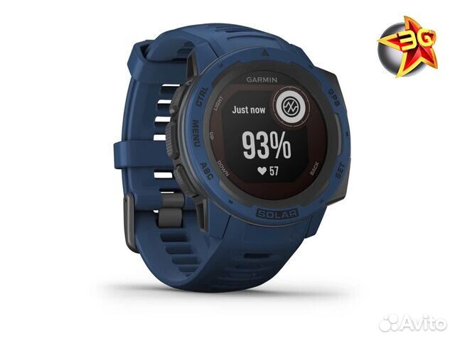 Часы Garmin Instinct Solar Tidal Blue 010-02293-01