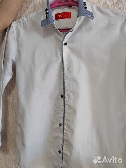 Рубашка белая для мальчика 32