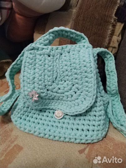 Рюкзак,связанный крючком