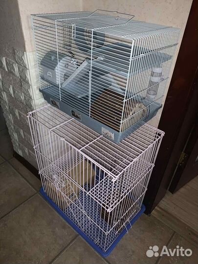 Клетки для грызунов с домиками и поильниками