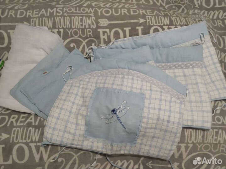 Комплект бортики с балдахином