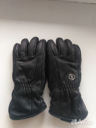Перчатки мужские кожаные демисезонные