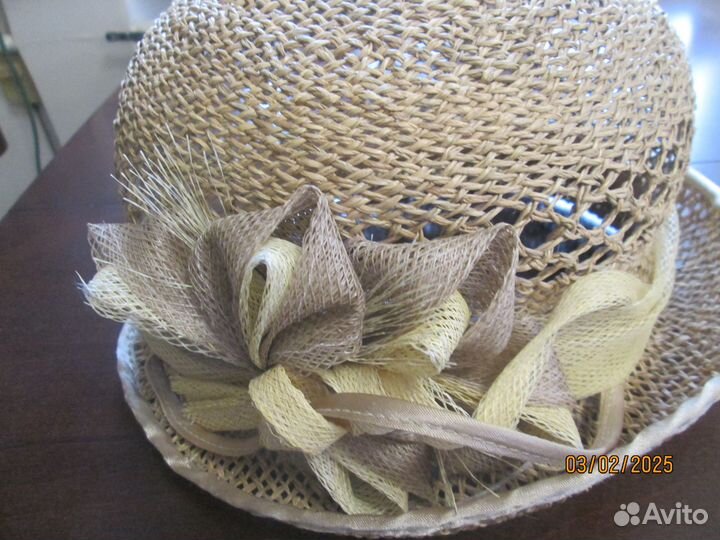 Шляпка летняя соломка клош 55 р