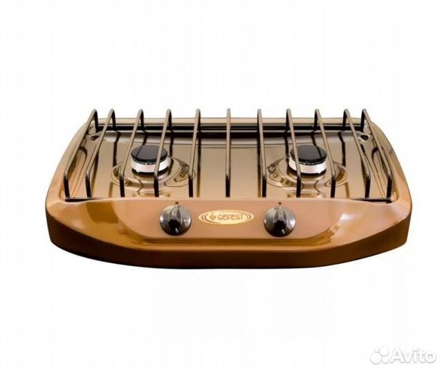 Настольная газовая плитка Гефест 2х конфорочная