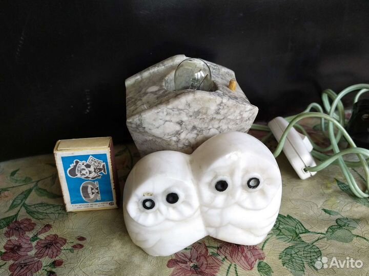 Ночник из СССР, натуральный камень