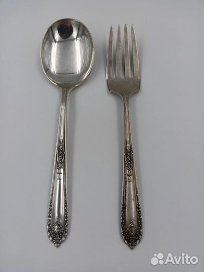 Набор столовых приборов из серебра на 1 персону