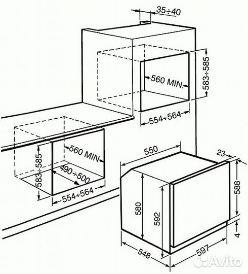 Духовой шкаф smeg sft805ao