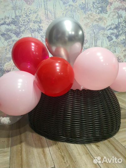 Корзина плетеная, юбка под елку