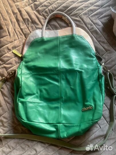 Сумка зеленая об'емная