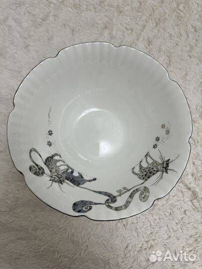 Конфетница фарфор Lefard Котики 19,5*14 см