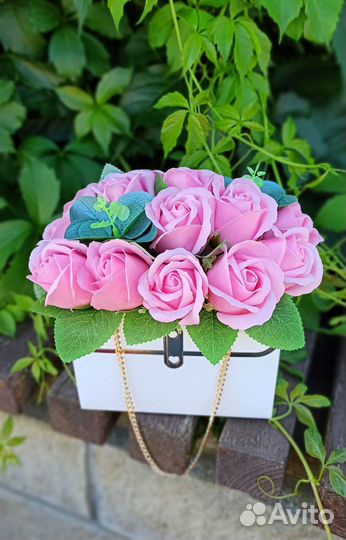 Букеты из мыла, мыльные розы, розы доставка