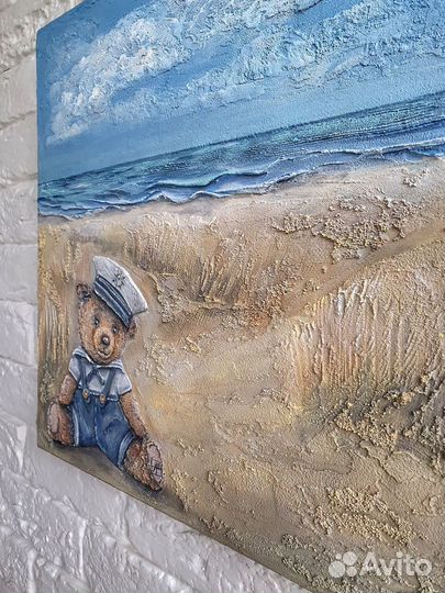 Картина Окунуться в воспоминания, фактура, холст