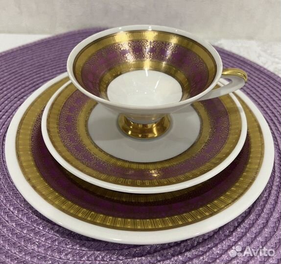 Чайное трио Oscar Schaller & Co. винтаж