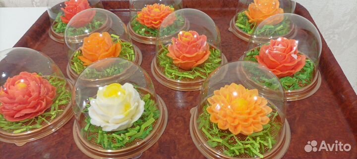 Мыло ручной работы цветы