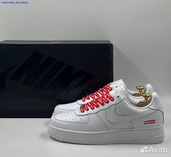 Кроссовки Nike Air Force 1 Low & Supreme (Арт.73987)