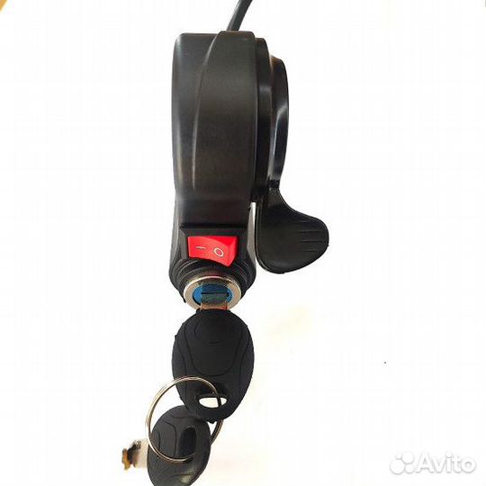 Замок зажигания с курком газа (кабель 2 метра)