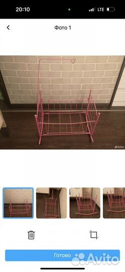 Кукольная кроватка