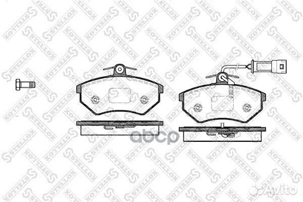 145 042SX 134 42FDB954 колодки дисковые п. Au