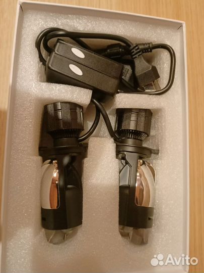 Светодиодные лампы h4 с линзой