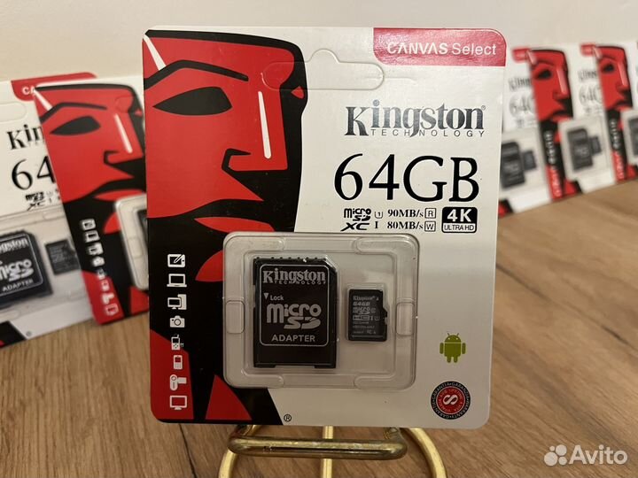 Карта памяти MicroSD 64GB