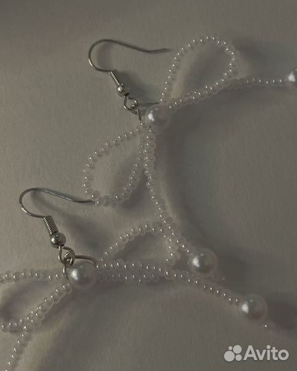 Сережки бантики