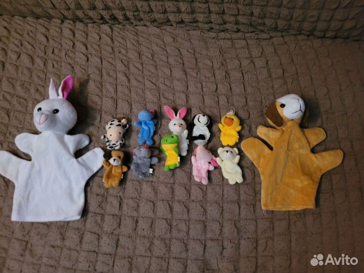 Игрушки мягкие,пальчиковые куклы