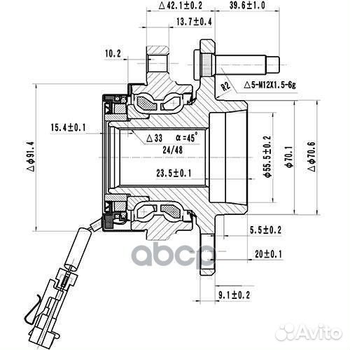 Ступица передняя Z89192R Zikmar