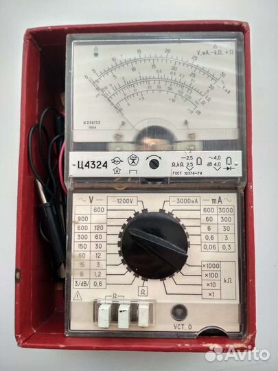 Прибор комбинированный Ц 4324 мультиметр тестер