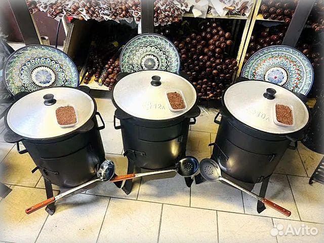 Узбекский казан с печкой