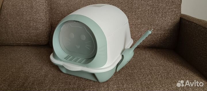 Лоток для кошек закрытый с угольным фильтром