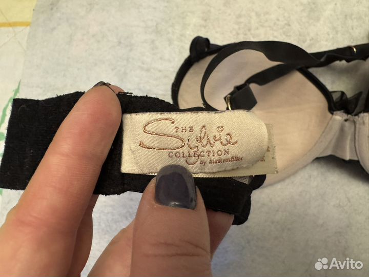 Бюстгальтер 85с кружево косточки черный