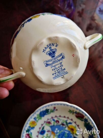 Бульонная пара Mason's антикварная