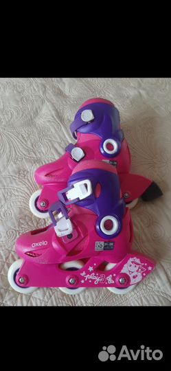 Роликовые коньки раздвижные, р. 26-28