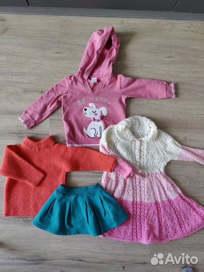 Одежда для девочки 80-86 +2 пары обуви 23