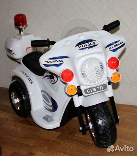 Мотоцикл электронный детский