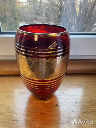 Ваза цветное стекло