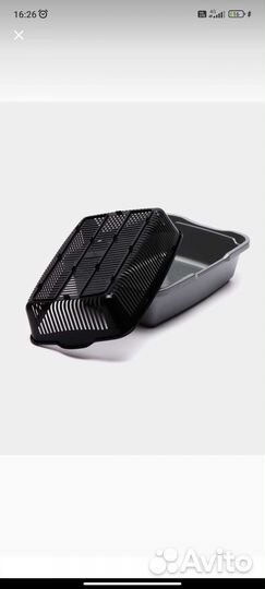 Туалет лоток для кошек и котят с сеткой