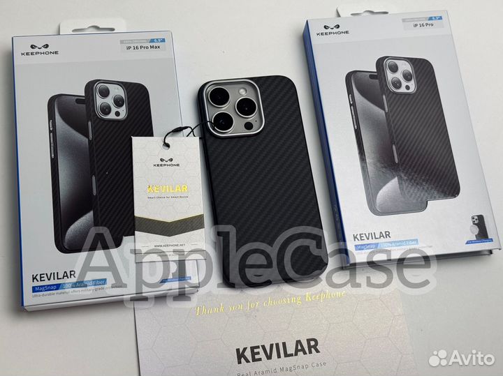 Чехол на iPhone 16 Pro/16 Pro Max Kevlar Keephone