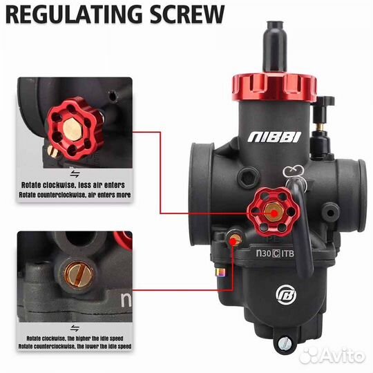 Карбюратор PE 30 nibbi YJ racing серия