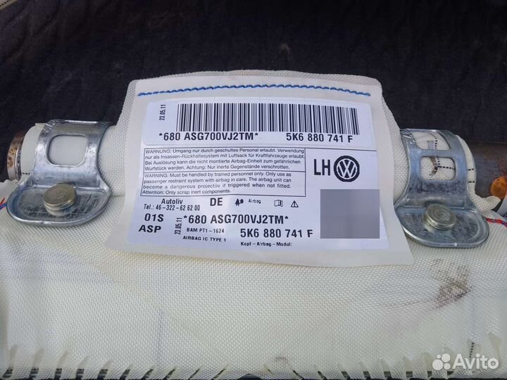 Подушка безопасности боковая Volkswagen Golf 6